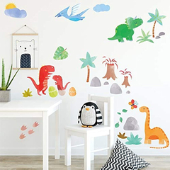 Adhesivo Decorativo Para Pared, Diseño De Dinosaurios en internet