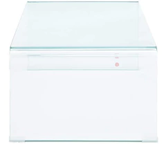 Mesa De Centro Rectangular De Cristal Transparente. en internet
