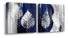 Lienzo Decorativo Para Pared, Diseño De Hojas Flotantes