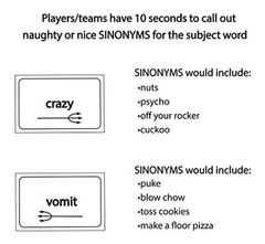 Sinonyms - Mejor Juego De Mesa Para Adultos - Raunchy Rowdy - Danielle's Store
