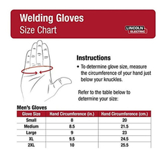 Imagen de Guantes De Soldadura Tig De Cuero De Grano