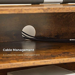 Mueble Para Tv Con 7 Estantes De Madera Color Marrón. - Danielle's Store