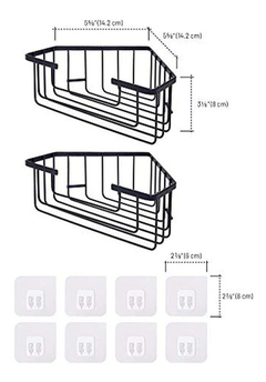 Labcosi Estante De Esquina De Ducha, Paquete De 2 Cestas De - Danielle's Store