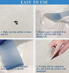 Kit De Reparación De Bañera,azulejos Y Ducha,grietas De Baño - Danielle's Store