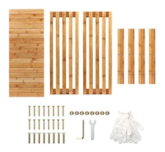 Organizador De Zapatos De Bambú Marrón De 3 Niveles. - tienda online