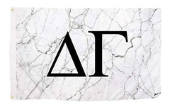 Delta Gamma Light Marble Sorority Letter Flag Banner 3 X 5