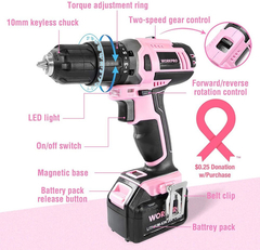 Taladro Inalámbrico Workpro 20v, Kit Completo - comprar online