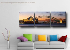 Cuadro 3 Piezas Modernas - Paisaje City Artwork - comprar online