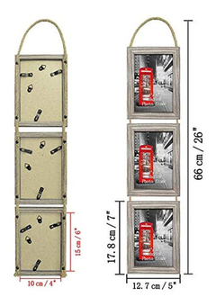 Increíble Roo 4x6 Conjunto De 2 Marcos Colgantes Triples en internet