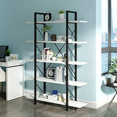 Estantería De Metal Color Negro Y Blanco/5 Niveles. - comprar online
