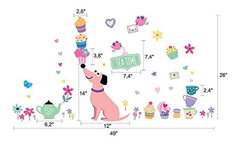 Pegatinas De Pared Para Perros Para Niñas, Diseño - comprar online