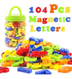 Juego De 104 Letras Magnéticas, Letras Del Alfabeto