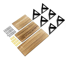 Estantería Flotante De Metal-madera Color Marrón/3 Unidades. - tienda online