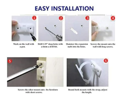 Juego De 6 Anclajes De Pared Antipuntas Para Muebles De Segu - comprar online