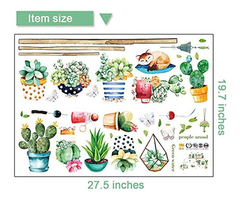 Bnls - Adhesivo Decorativo Con Estilo De Cactus - Danielle's Store