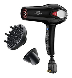 Secador De Pelo Conair, 1875 Watts, 2 En 1, Negro, Negro - comprar online