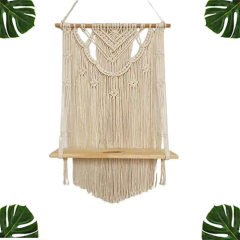 Imagen de Supvox Tapiz De Borla Macramé Para Colgar En La Pared Con Es