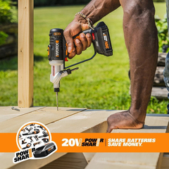 Worx Wx176l 20v Switchdriver Taladro Inalámbrico Bat Y Carga