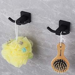 Gancho De Baño Negro Mate Para Abrigos De Acero Inoxidable en internet