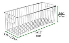 Cesta Organizadora De Almacenamiento De Metal Profundo