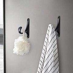 Zoossi - Juego De 4 Ganchos Para Toallas De Baño Color Negro - tienda online
