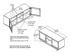 Mueble Para Tv Con Estantes De Madera Color Marrón. - Danielle's Store