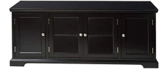 Mueble Para Tv De Madera Con Puertas, Color Negro - comprar online