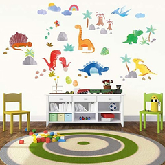 Adhesivo Decorativo Para Pared, Diseño De Dinosaurios - comprar online