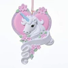 Kurt Adler - Figura Decorativa De Unicornio Con Corazón Rosa