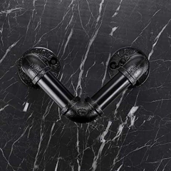 Toallero De Estilo Vintage Para Tubo Industrial De Metal - tienda online