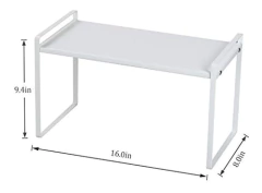 Estantería De Metal Color Blanco, 1 Nivel - comprar online