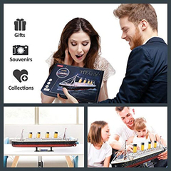 Imagen de Rompecabezas 3d Led Titanic 35'' Gran Barco Modelo Kits Wate