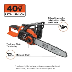 Imagen de Motosierra Black&decker Con Bateria 40v, 12''
