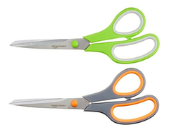 Tijera Multipropósito Amazonbasics, 3 Unidades, Verde Y Gris