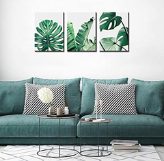 Lienzo Decorativo Para Pared Diseño De Plantas Tropicales - comprar online