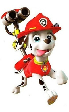 8 Pulgadas Marshall Paw Patrol Pup Etiqueta De La Pared