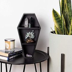 Estantería De Madera Color Negro De 3 Niveles. - tienda online