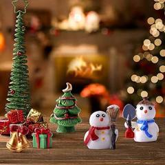 Kit De Adornos En Miniatura Para Casa De Hadas De Navidad - tienda online