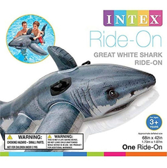 Intex Gran Tiburón Blanco Ride-on, 68 X 42 Pulgadas en internet