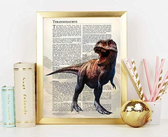 Cartel Decorativo De Pared Sin Marco De Dinosaurio en internet