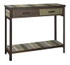 Mesa Lateral De Madera Y Metal De 35 X 12 X 31,5 In.