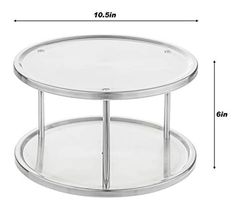 Bandeja De 2 Niveles Acero Inoxidable Cepillado en internet