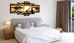 Lienzo Decorativo Para Pared, Diseño De Jirafa African - comprar online