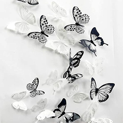 V-time - 36 Pegatinas De Pared 3d Con Diseño De Mariposas - tienda online