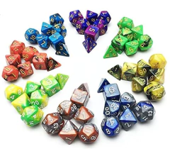 Juegos De Dados Para Juegos De Rol 5 Juegos De 7 Dados - comprar online