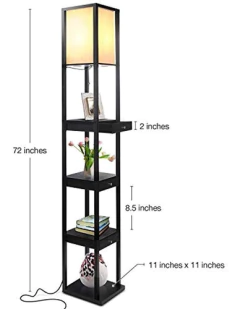 Lámpara De Pie Con Cajón Led Para Estante - comprar online