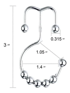 Anillos De Ducha De Acero Inoxidable A Prueba De Óxido - tienda online
