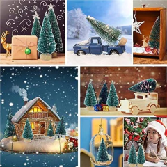 24 Miniárboles De Navidad Artificiales De Sisal - Danielle's Store