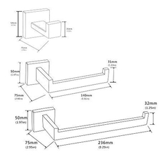 Juego De Accesorios De Baño De Acero Inoxidable Sus304