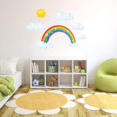 Viiry - Pegatinas De Pared Con Nubes De Arcoíris Para Pared - Danielle's Store